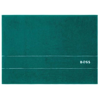 BOSS Badematte - PLAIN, Badvorleger, Baumwolle Blaugrün 50x70 cm
