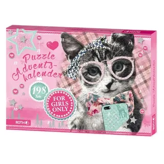 ROTH Puzzle-Adventskalender For Girls 198 Teile Puzzle-Kalender