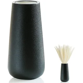 Vasen Deko Keramik, Vase Schwarz, Bodenvase Groß, Blumenvase Decorative, Vase FüR Pampasgras, Für Pampasgras,Ideal Zur Lagerung Von Blumen&Anderen Deko,Blumenvase Deko Wohnzimmer, Schlafzimmer
