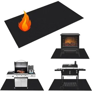 Schutzmatte, 100 x 182 cm, Grillmatte für den Außenbereich, feuerfeste Grillmatte, BBQ-Matte, wiederverwendbar, leicht zu reinigen, wasserdichte