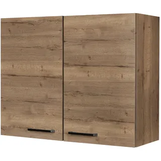 Nobilia Küchenoberschrank Structura, Eiche dunkel, Holzwerkstoff, 2 Fächer, nur wie online abgebildet bestellbar, 90x72x35 cm, Blauer Engel, Pefc, Goldenes M, Made in Germany, DGM-Klimapakt, hängend, Küchen, Küchenmöbel, Küchenschränke, Küchenoberschränke