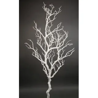 Kunstzweig Dekoast / Dekozweig YF künstlicher Ast Zweig Kunstast, Seidenblumen Roß, Höhe 120 cm, Weiß weiß 120 cm