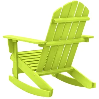 vidaXL Adirondack-Schaukelstuhl Massivholz Tanne Grün