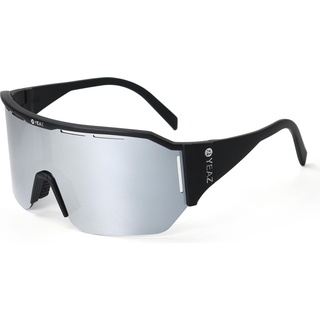 Yeaz, Unisex, Sonnenbrille, SUNVIBE Sport goggles matt black / mirror silver