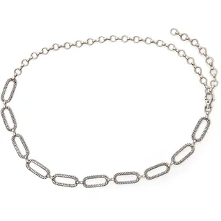 COLLEZIONE ALESSANDRO Kettengürtel Metall Silber 0 cm