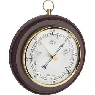 TFA Wand Barometer 29.4001 Holz, Thermometer + Hygrometer, Braun