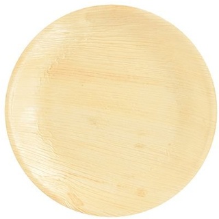 PAPSTAR Teller, Palmblatt "pure" rund Ø 23 cm · 2,5 cm, 25 Stück