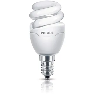 Philips Tornado Mini Spiral Energy Saving Bulb 872790092658300 – Fluorescent Bulbs (5 W, 30 W, E14, 300 lm, warm white, 8000 h)