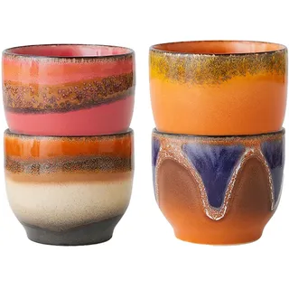 70s Ceramics: Café Cups (Set of 4)