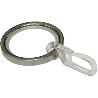 Gardinia Chicago 10x Gardinen-Ring, Gleitring, Haken für Ø 20 mm Gardinenstange, verschiedene Farben