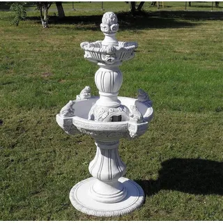 XXL Premium Frosch Springbrunnen Stein 155 cm hoch Deko Garten Froschbrunnen Gartenbrunnen Neustes Modell inkl. Spedition
