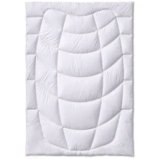 Kauffmann Kamelhaar Steppdecke 155 x 220 cm Weiß