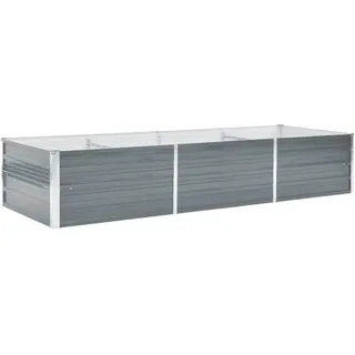 vidaXL Garten-Hochbeet verzinkter Stahl rechteckig 240 x 80 x 45 cm Grün