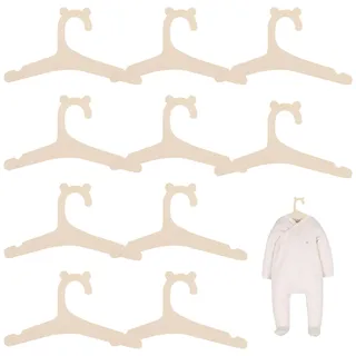 10er-Pack KinderkleiderbüGel,KleiderbüGel Babykleidung,Kinder-DIY-Holzregal,FüR Kindergarderobe Baby KleiderbüGel,rutschfest Kinder KleiderbüGel,Zum AufhäNgen Von Kleidern,RöCken,MäNteln