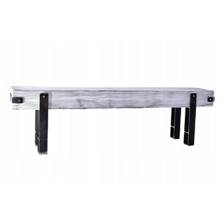CHYRKA Sitzbank Bank LBR BRODY/BRODY+ Sitzbank Massiv-Holz Loft Vintage Bar Industrie Design Handmade Holz Metall weiß 180 cm x 42 cm