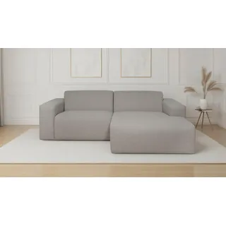 OTTO home Eckcouch Cord 228 cm 2-Sitzer Grau