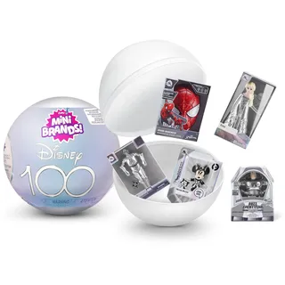 Mini Brands Disney Platinum 100 Years of Wonder,Limited Edition, Mystery Capsule Real Miniature Brands Collectible Toy, Disney 100th Anniversary Surprise Collectible, Single Capsule