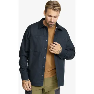 Outback Fleece Lined Overshirt Herren Blueberry, Größe:L - Herren > Oberteile > Hemden - Blau
