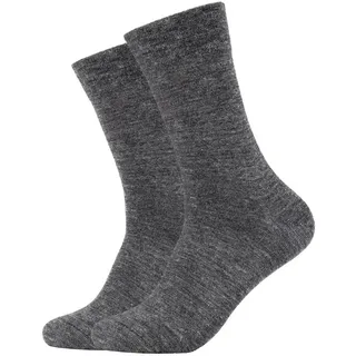 CAMANO Soft Tex Wollsocken 2 Paare Grau 39-42