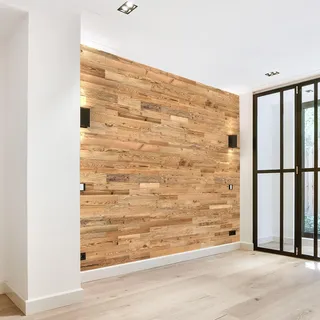 Wooden Wall Design 3D Wandpaneele aus Altholz | model Amber (Amber)