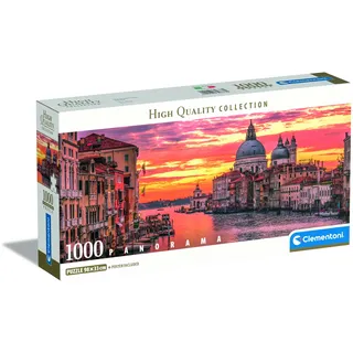 Clementoni The Grand Canal Puzzle 1000 Teile Erwachsene - Panorama Puzzle Erwachsene in 98 x 33 cm - Puzzle Erwachsene anspruchsvoll von Clementoni 39878