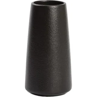 Keramikvase – Minimalistischer Boho Blumenvase(Schwarz, groß)