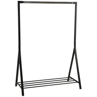 Actona Garderobenständer Brent 117 x 165 x 59 cm Schwarz