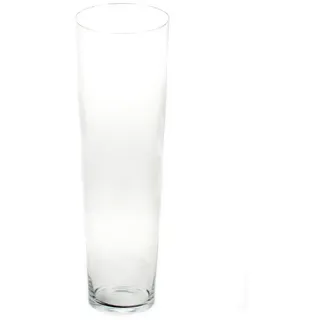 INNA-Glas Dekovase Große Glasvase AMNA AIR aus Glas, klar, 70cm, Ø19cm weiß