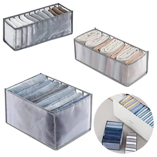 Osmond Netz Kleideraufbewahrung, Faltbarer Kleiderschrank, Organizer, Kleidung Sammler, Jeans Aufbewahrung Box, Socken Aufbewahrung