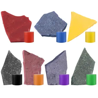 Kerzenfarben,7-Farben-Kerzen Färbe Set,Kerzenwachs Gießen zum Färben von Kerzen Kerzenherstellung für Sojawachs Bienenwachs Kristallwachs Butterwachs Geleewachs und Palmwachs DIY Kerzen (7 * 5g)