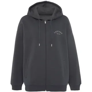 LASCANA Kapuzensweatjacke Damen anthrazit Gr.32/34