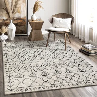 Sanat Boho 8200 Kurzflorteppich 140 x 200 cm Creme