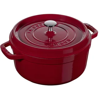 Staub Cocotte rund 28 cm bordeaux