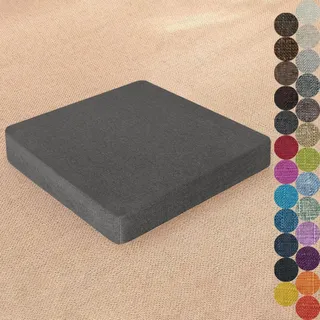 Kimgull Quadratisch Sitzkissen 35 X 35 X 10CM Bodenkissen Quadrat Barhocker-Kissen Square Stuhlkissen Stuhlauflage Sitzkissen Abnehmbar und Waschbar Rutschfestes Color#21
