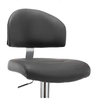 vidaXL Barhocker 2er Set drehbar Kunstleder  Grau