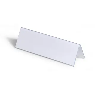 Durable Tischnamensschild 805219 transparent 21,0 x 6,1 cm, 25
