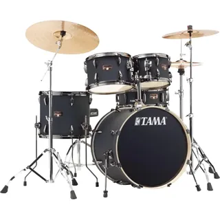 Tama Imperialstar Drumset 5 teilig - Blacked Out Black/Black Nickel HW