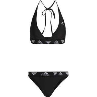 ADIDAS Damen Bikini Neckholder, BLACK/WHITE, L