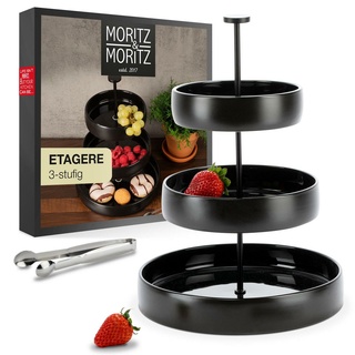 Moritz & Etagere 3-stufig schwarz