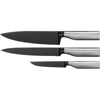 WMF Messer-Set ULTIMATE BLACK 3-teilig mit Diamond Cut Klingen