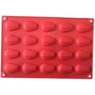 Silikon-Backform Bagima 30 * 20 * 2 20 Mulden Silikon-Madeleine-Form Antihaft-Kuchenform Backwerkzeug DIY Hausgemachte Kuchen Süßigkeiten