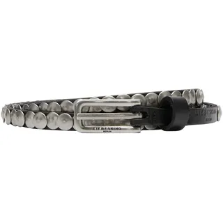 LIEBESKIND Berlin Belt I 10mm 85 STUDDED BELTS Washed Leather black