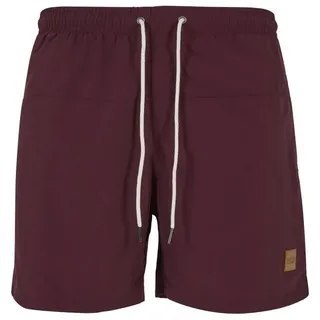 URBAN CLASSICS Badeshorts Urban Classics Block Rot L