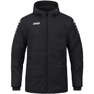 Jako Team Coachjacke mit Kapuze Herren schwarz M
