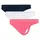 Sport Active Seamless Tanga Pink/Weiß/Schwarz M