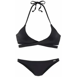 BENCH Triangel-Bikini Damen Schwarz 36 Cup A/B