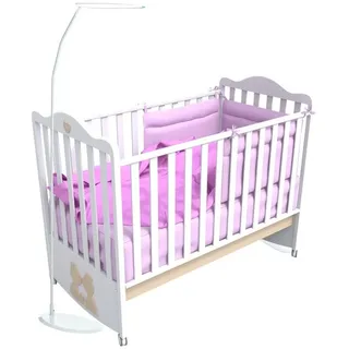 Babymajawelt Himmelstange Himmelstange 4871 Freistehend weiß Babybett Himmelhalter, geklemmt, Standsicher, Höhe 150cm, Made in EU weiß