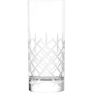 Stölzle Lausitz New York Bar Club Whiskey Gläser 6er Set/Whisky Glas 320ml Fassungsvermögen/edle Whisky Gläser aus hochwertigem Kristallglas/Whisky Gläser Set spülmaschinentauglich