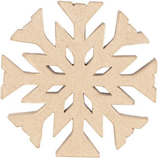 Décopatch NO61C - Christbaumspitze, 1,5x20x20 cm, ideal für Weihnachtsdeko, Flocken, Kartonbraun, 1 Stück