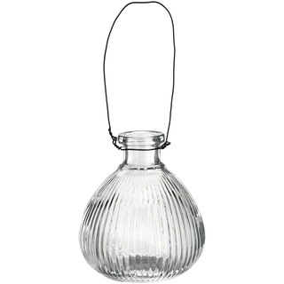 Vase z. Hängen Glas ca.8,1x9,5cm, klar